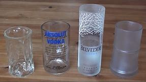 How to make a recycled drinking glass from a vodka bottle