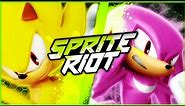 Super Sonic vs Hyper Knuckles - Sprite Animation (Omori and LoL2fast) - Sprite Riot