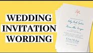 Wedding Invitation Wording