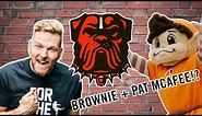 Brownie the Elf went on the Pat McAfee Show to unveil the new Dog logo! | Cleveland Browns