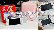 Unboxing Nintendo Switch OLED [in White] + Accessories