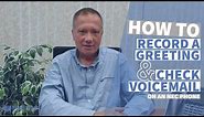 How to Record a Greeting and Check Voicemail on an NEC Phone
