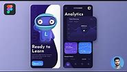 Educational App Analytics Design Figma | Dashboard Design | Figma Tutorial | Student App Design