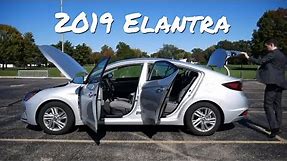 2019 Hyundai Elantra SEL // review, walk around, and test drive // 100 rental cars