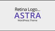 How to add Retina Logo image in Astra Theme