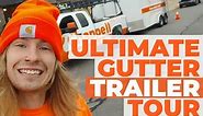 My Ultimate Seamless Gutter Trailer Setup Tour + KWM Gutter Machine
