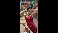 TikTok (Trend) | Chinese Woman in Red Dress Dodging Bat (Full Video)