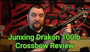 Junxing Drakon 100lb Compound Crossbow Review and Demo
