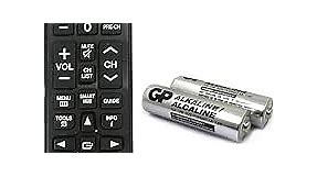 Universal Remote Control for Samsung TV Replacement for All LCD LED HDTV 3D Smart Samsung TVs Remote BN59-01199F AA59-00666A AA59-00741A BN59-01175N BN59-013101A with GP Alkaline 2 pcs Batteries