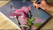 Painting an apple flower / Acrylic Painting / Vadym art