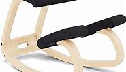 Varier Variable Balans, Original Kneeling Chair, Ergonomic Office Chair, 10-Year Limited Warranty, Designed by Peter Opsvik Black/Natur