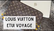 LOUIS VUITTON ETUI VOYAGE IN MONOGRAM | Review & What Fits in my 13" Laptop Sleeve!