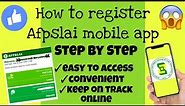 How to register in AFPSLAI Mobile App Online #Afpslaimobileapp #Afpslai #Famaly