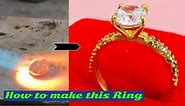 How gold Ring is made _ Making Diamond Ring _22k Gold Ring Making