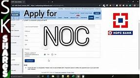 How to apply for NOC or loan closure letter in HDFC Net banking