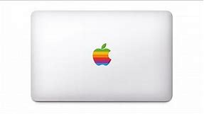 How to apply the Apple Logo sticker on MacBook with back light bigger version of logo