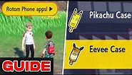 How To Get The Pikachu & Eevee Rotom Phone Cases In The Teal Mask DLC