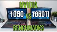 Nvidia 1050 vs 1050 Ti - Laptop Graphics Comparison Benchmarks