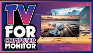 📺 7 Best TVs for Computer Monitor of 2024 - TCL - VIZIO - Insignia - Samsung - Amazon💰