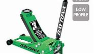3 Ton Low-Profile Professional Floor Jack with RAPID PUMP, Green