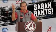 Nick Saban's best press conference moments and rants! (NSFW)