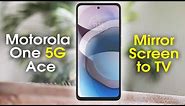 Motorola One 5G How to Mirror Your Screen to a TV | Play on TV | H2TechVideos