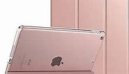 TiMOVO iPad 10.2 Case for iPad 9th Generation 2021/iPad 8th Generation 2020/iPad 7th Generation 2019,Slim Translucent Hard PC Protective Smart Cover with Stand for iPad 10.2 inch,Rose Gold