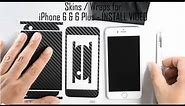 iPhone 6 CARBON Fiber Skin Wrap - Installation / Review