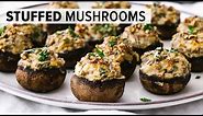 STUFFED MUSHROOMS | the best vegetarian recipe for Thanksgiving & Christmas