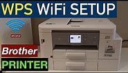 Brother Printer Wireless Setup Using WPS Method ( Wi-Fi Protected Setup ).