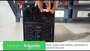 How to Switch on the APC Easy UPS BVX1600LI-IN | Schneider Electric Support