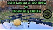 338 Lapua & 50 BMG vs Bowling Balls