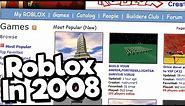 Playing Roblox Games From 2008