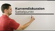 Kurvendiskussion, Sattelpunkt, Terrassenpunkt | Mathe by Daniel Jung