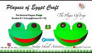 The Second Plague: Frogs 🐸 | Plagues of Egypt Craft |Sunday School Activities| Easy Frog craft idea