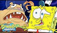 SCARIEST SpongeBob Scenes! 😨 | 60 Minute Compilation | SpongeBob