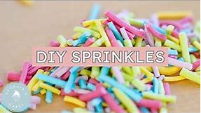 DIY SPRINKLES! Make Your Own Sprinkles At Home! | Georgia's Cakes
