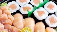Sushi Platter @ SUSHInimo #salmonsashimi #nigiri #SalmonMaki | SUSHInimo