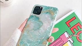 Green Marble Case for iPhone SE 2020/8/7