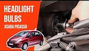 How to replace the headlight bulbs XSARA PICASSO 💡