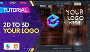 Spark AR Tutorial - Convert your logo 2D to 3D | Blender (EN Captions)