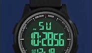 GOLDEN HOUR Ultra-Thin Minimalist Sports Waterproof Digital Watches
