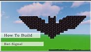 How to Build a Batman Logo (Minecraft Tutorial + Download)