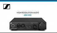 DSD audio and the HDV 820 headphone amplifier I Sennheiser