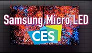 Samsung Micro LED TVs unveiled at CES 2020
