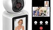 Home Security Cameras for Baby/Elder/Dog/Pet Camera, 2-Way Video Call/2-Way Audio WiFi Camera 1080P Resolution 2.8" Screen,Motion Detection Alert Push App Control,Night Vision(White)