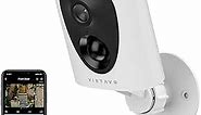 virtavo Security Cameras Wireless Outdoor, Battery Powered Starlight Color Night Vision Weatherproof, Surveillance WiFi Home Camera Outside, AI Motion Detection, Compatible with Alexa