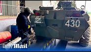 Pro-Ukraine militia attacks inside Russia using American-made MRAAP vehicles