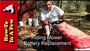 How To: Replace Your Riding Lawnmower Battery