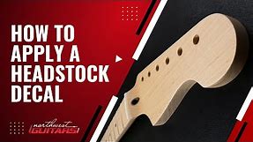 How to Apply a Headstock Decal - Tutorial